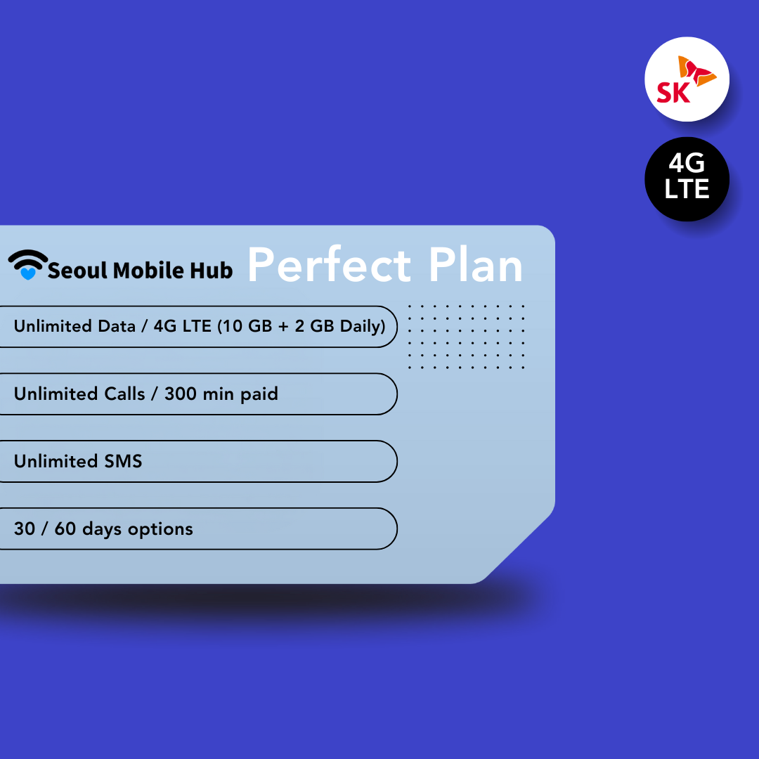 [Seoul Mobile Hub] SK Prepaid Phone Plans (Opening Campaign Now Only!)